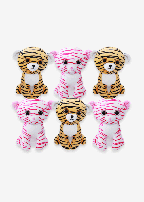 Tigres de peluches, ideales para maquinas caza muñecos. Colores y detalles brillantes