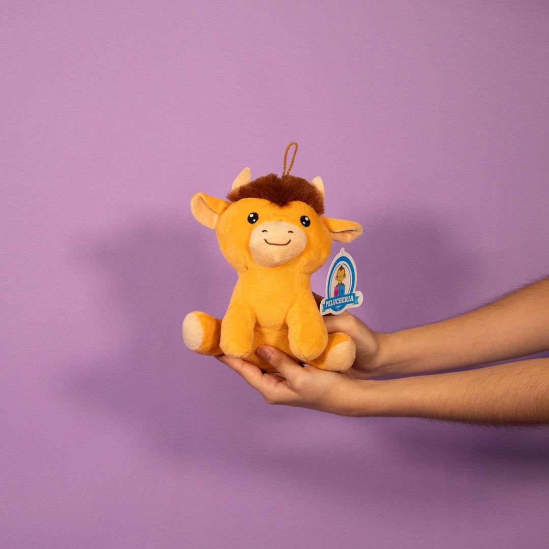 Set de 6 Piezas Toro de peluche Taurito 18 cm - Pelucheria
Toro con cuernos en color café 