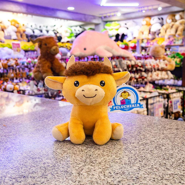 Set de 6 Piezas Toro de peluche Taurito 18 cm - Pelucheria
Toro con cuernos en color café 