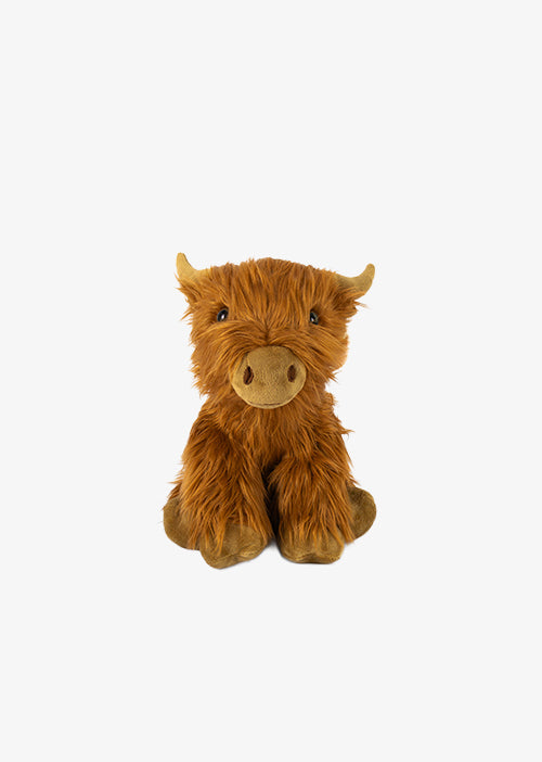 Toro de peluche Bruno 30 cm. Peluche de toro color café con cuernos , extra suave