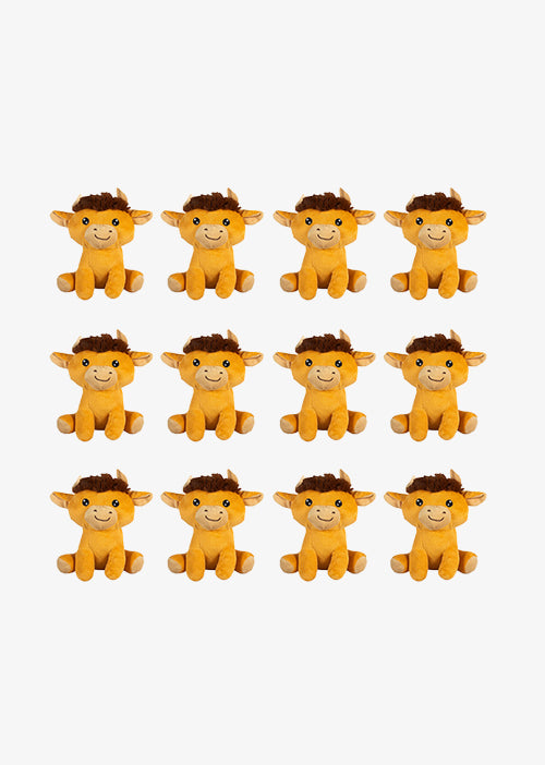 Set de 6 Piezas Toro de peluche Taurito 18 cm - Pelucheria
Toro con cuernos en color café 
