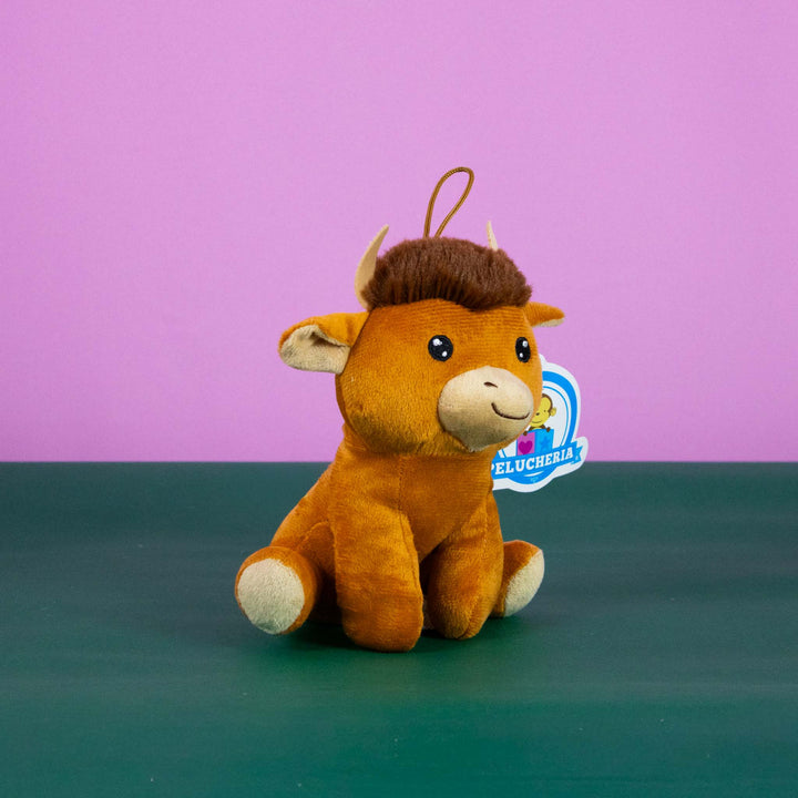 Set de 6 Piezas Toro de peluche Taurito 18 cm - Pelucheria
Toro con cuernos en color café 