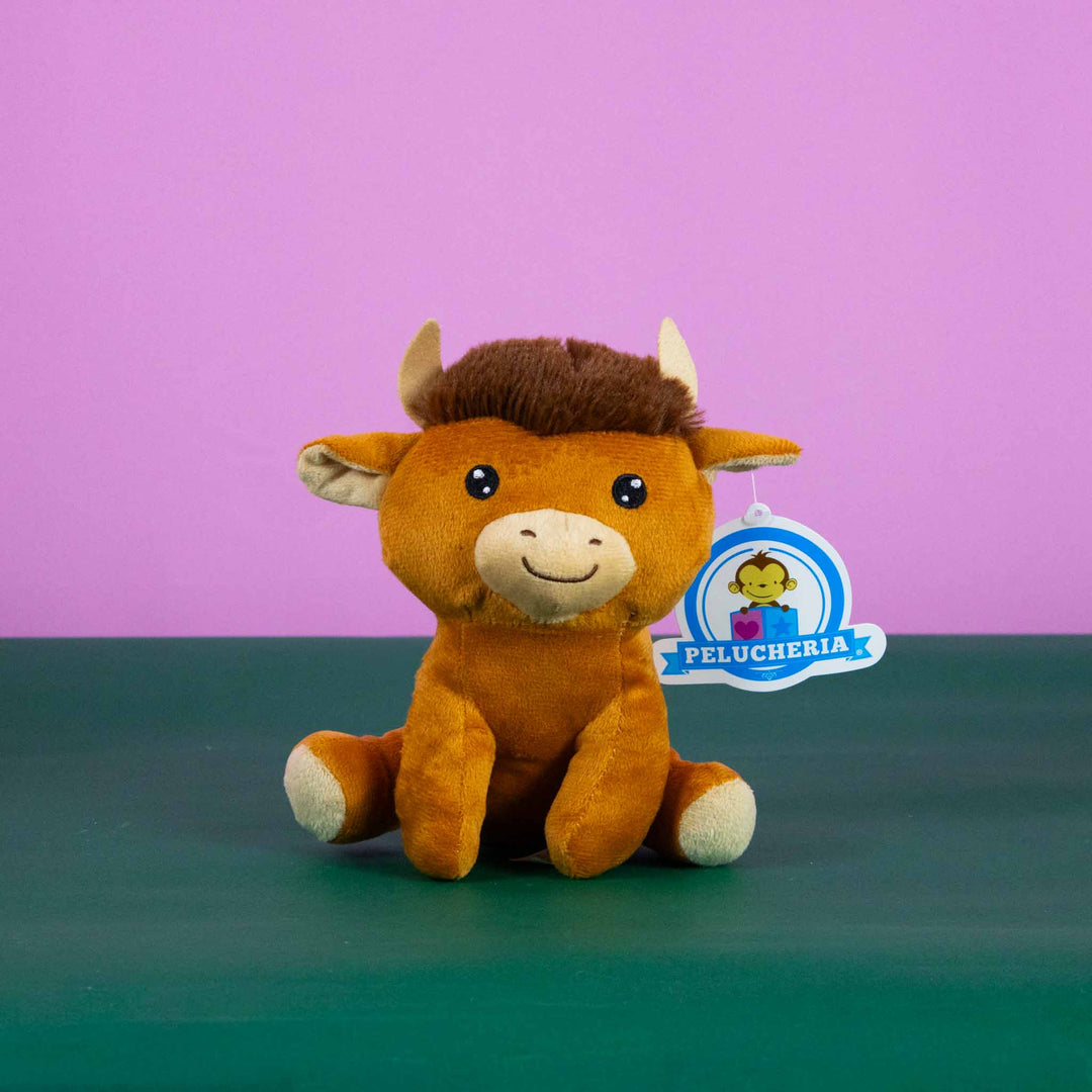 Set de 6 Piezas Toro de peluche Taurito 18 cm - Pelucheria
Toro con cuernos en color café 