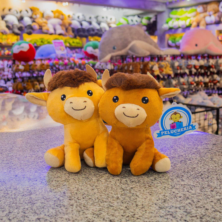 Set de 6 Piezas Toro de peluche Taurito 18 cm - Pelucheria
Toro con cuernos en color café 