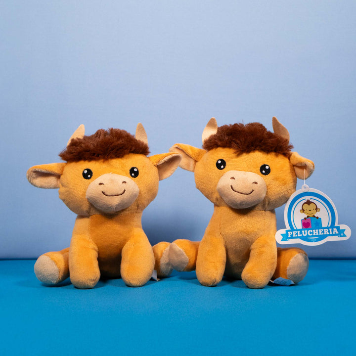 Set de 6 Piezas Toro de peluche Taurito 18 cm - Pelucheria
Toro con cuernos en color café 