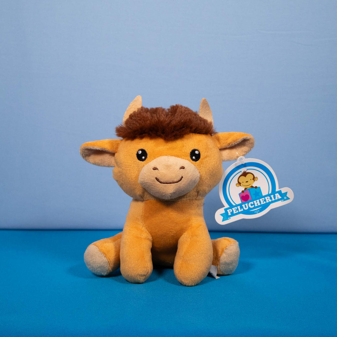 Set de 6 Piezas Toro de peluche Taurito 18 cm - Pelucheria
Toro con cuernos en color café 