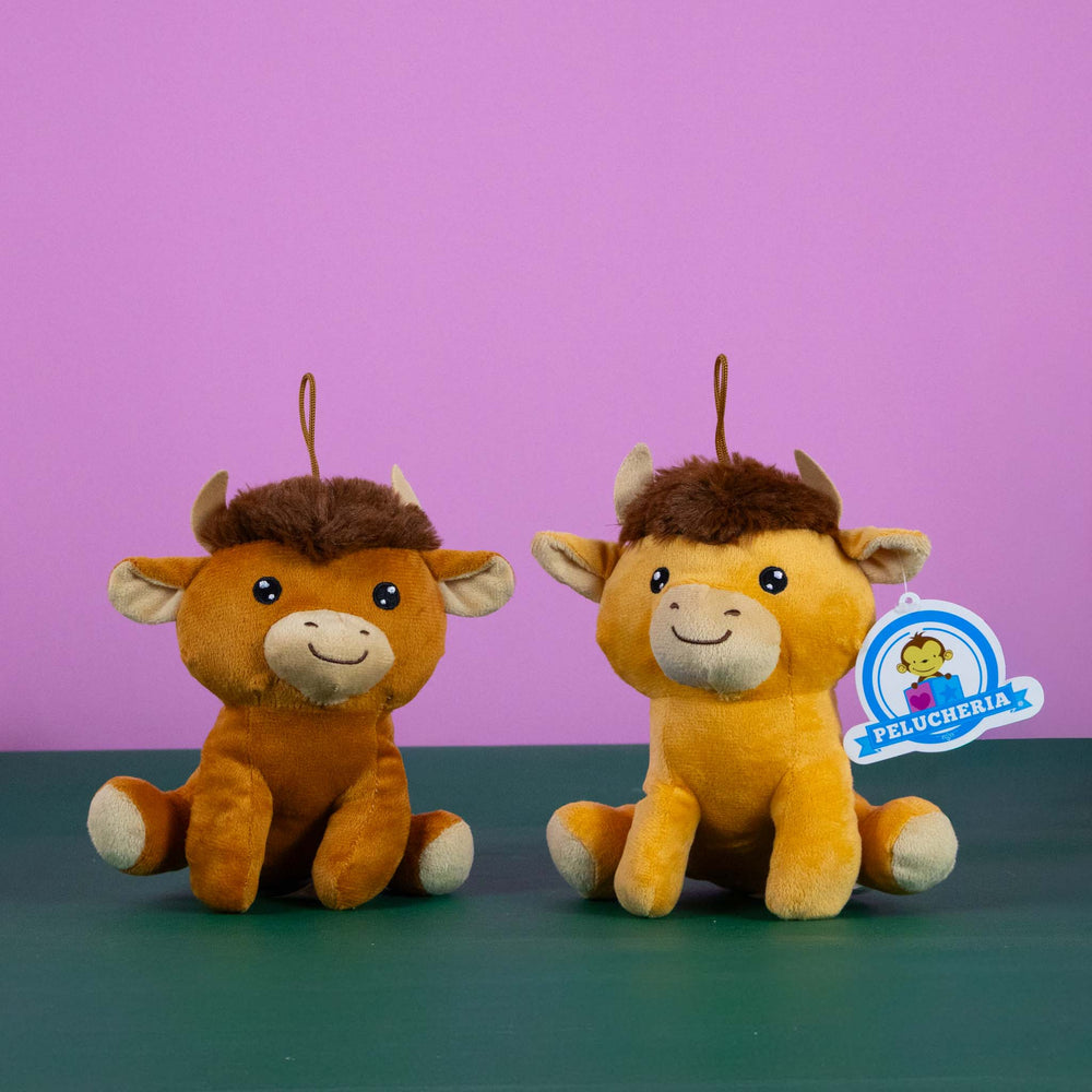 Set de 6 Piezas Toro de peluche Taurito 18 cm - Pelucheria
Toro con cuernos en color café