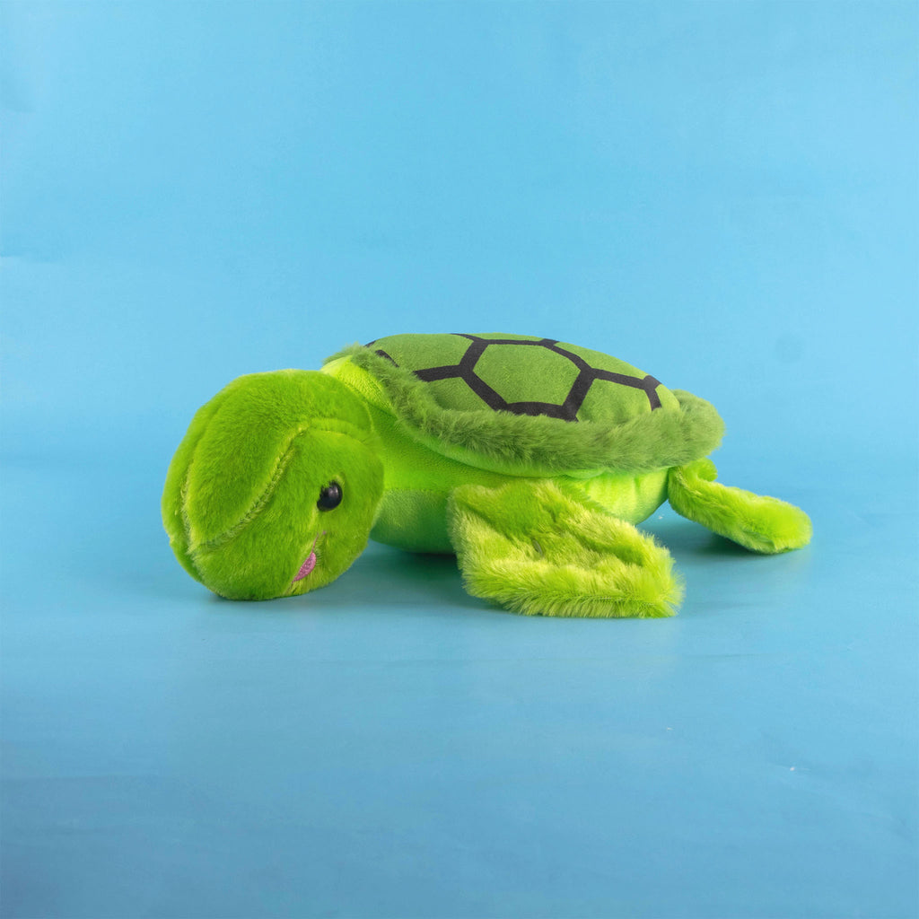 Tortuga de peluche al mayoreo, con detalles brillantes. Ideal para distribuidores. Variedad y materiales de calidad