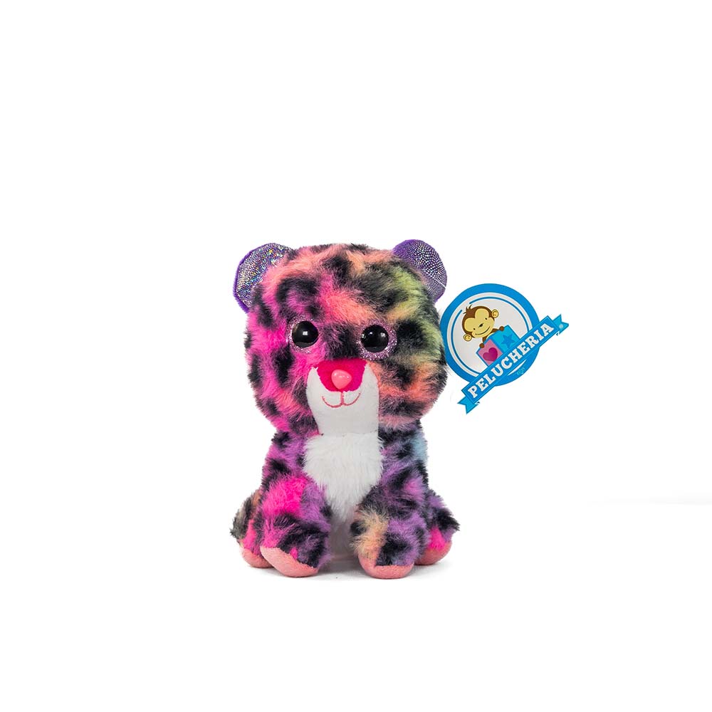Jaguar de peluche Milticolor Titi 15 cm - Pelucheria