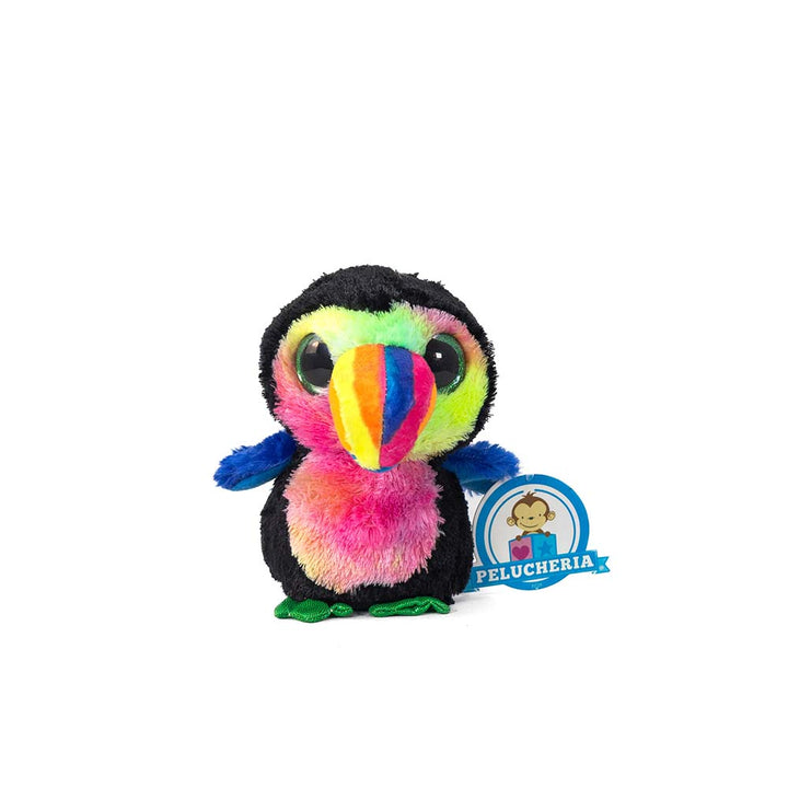 Tucán de peluche Titi 15 cm. Detalles brillantes como colores y ojos. 