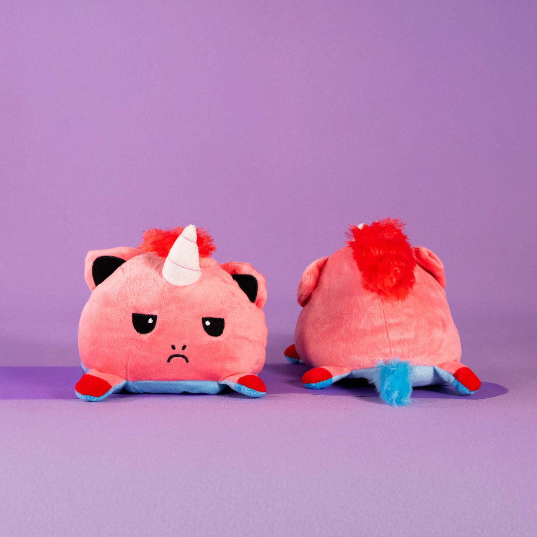 unicornios de peluche reversibles en colores surtidos. Peluches de novedad y de moda