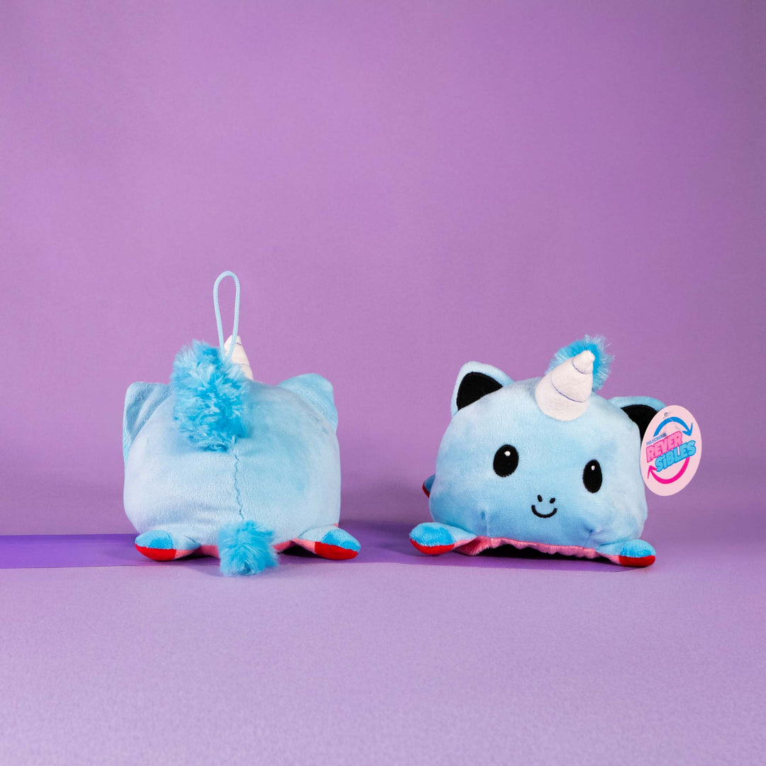 unicornios de peluche reversibles en colores surtidos. Peluches de novedad y de moda