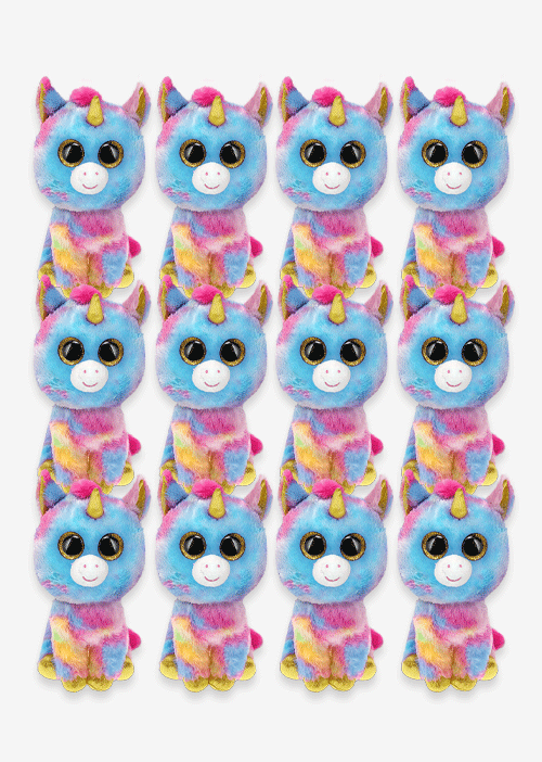 Unicornio de peluche pequeño y ultra suave. Colecciona los tuyos o inicia tu propio negocio