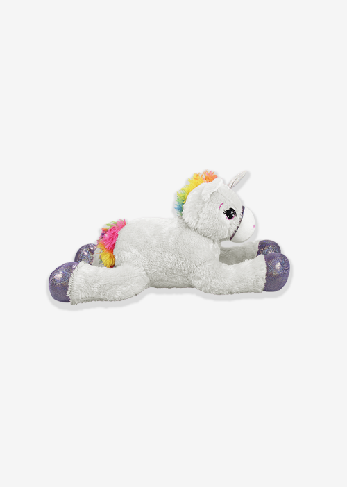 Unicornio de peluche Arcoiris Blanco 60 cm - Pelucheria