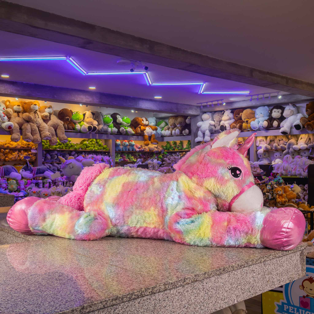 Unicornios de peluche gigantes, al mayoreo, ideales para regalar o decorar. 
Colores y detalles tiernos 