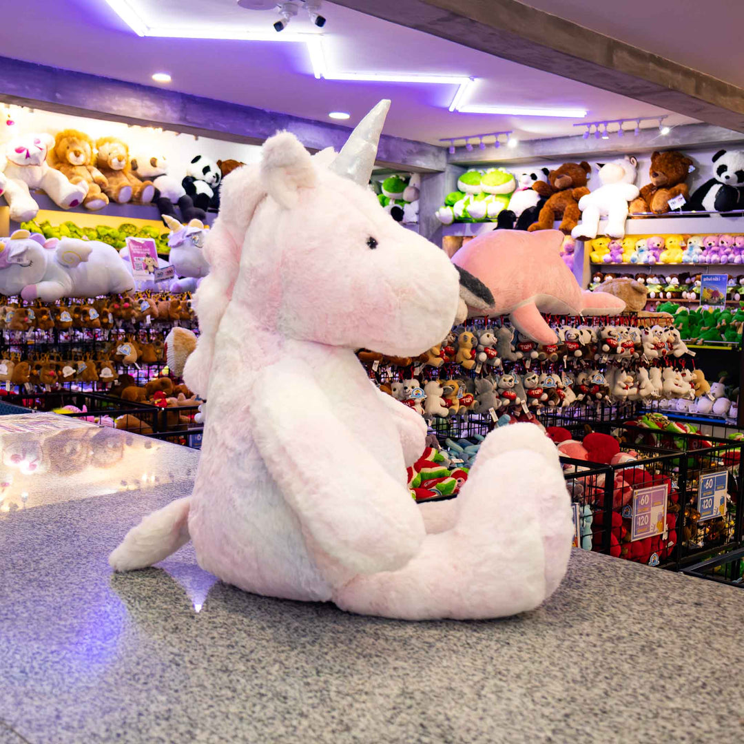 Unicornio de peluche 1 pieza 100 cm - Pelucheria