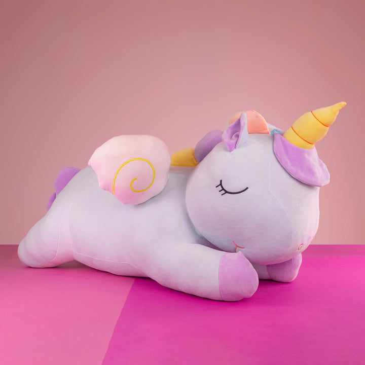Unicornio de peluche gigante 100 cm - Pelucheria