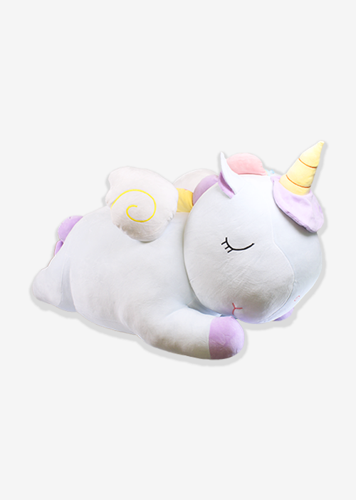 Unicornio de peluche gigante 100 cm - Pelucheria