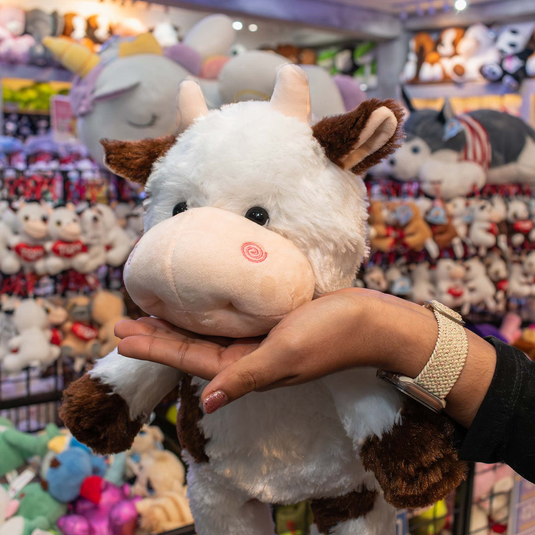 Vaca de peluche al mayoreo. Peluches para distribuidores, tiendas de regalo, decoración de eventos, coleccionistas. 