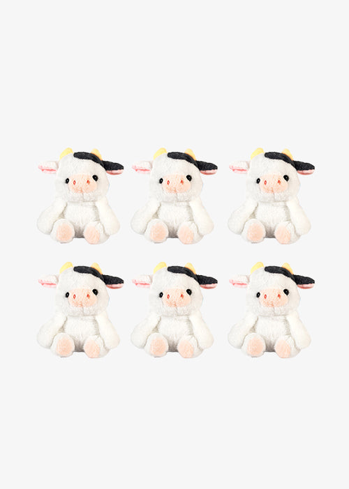 Vacas de peluche al mayoreo, colores negro y blanco. Perfectas para regalar, decorar o vender.