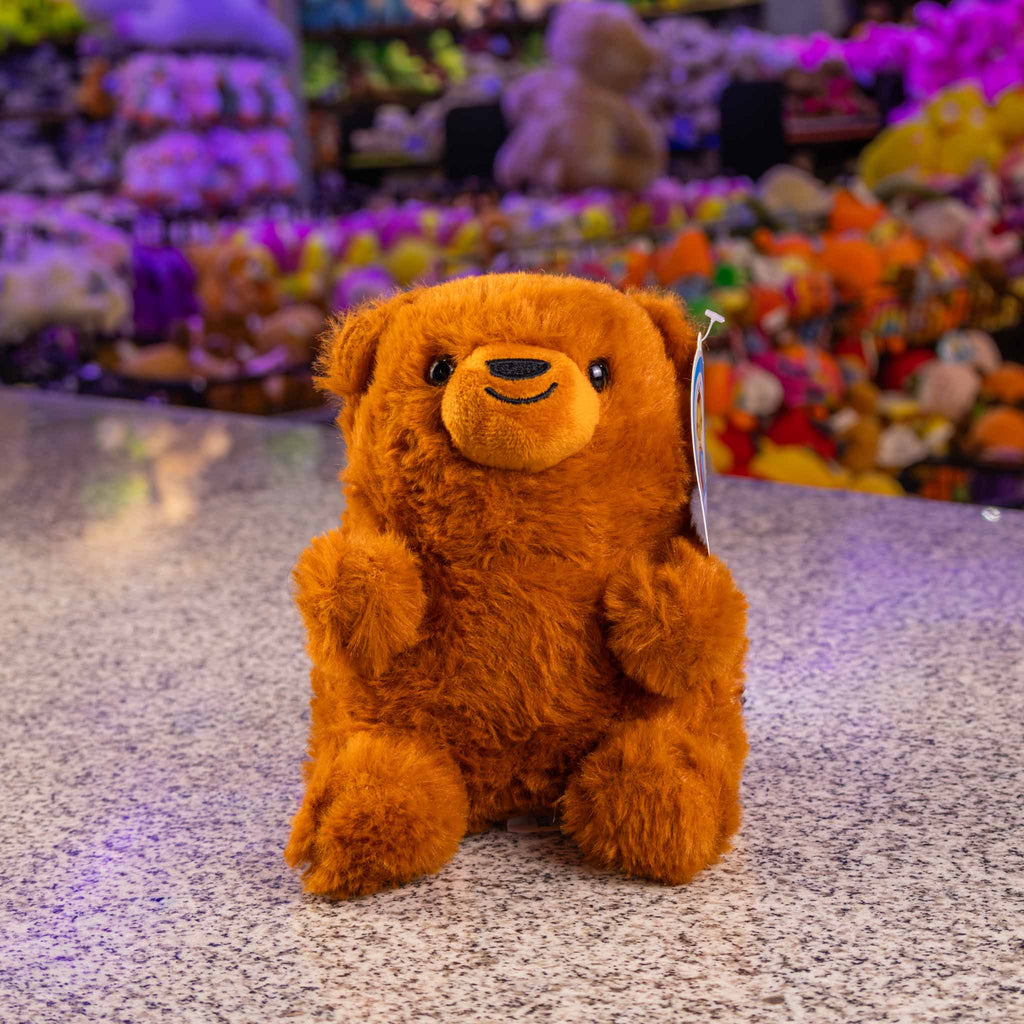 Oso de peluche color café y textura inigualable. Aprovecha precios de mayoreo e inicia tu propio negocio. 