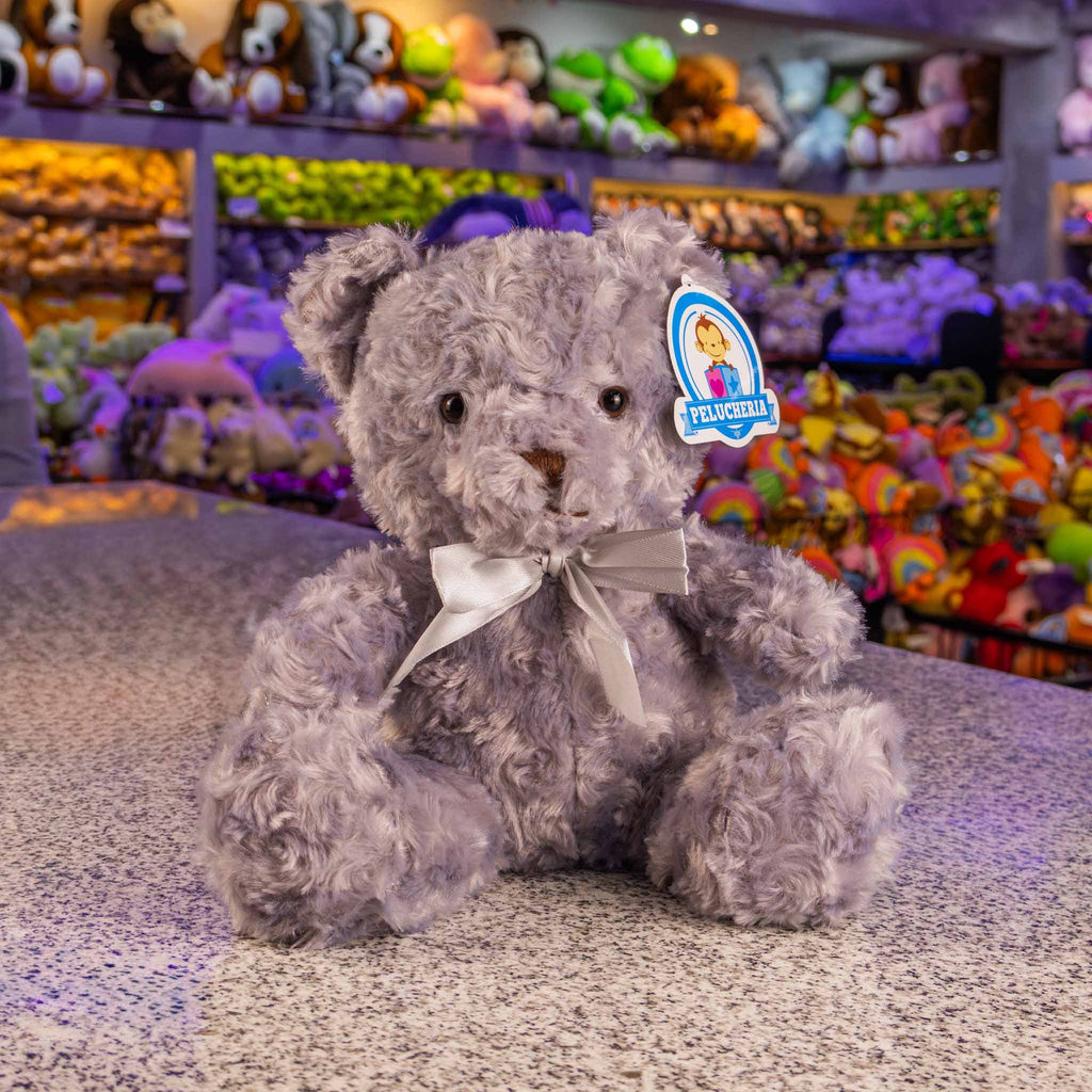 Oso de peluche gris, variedad de modelos, ideales para tiendas de regalos