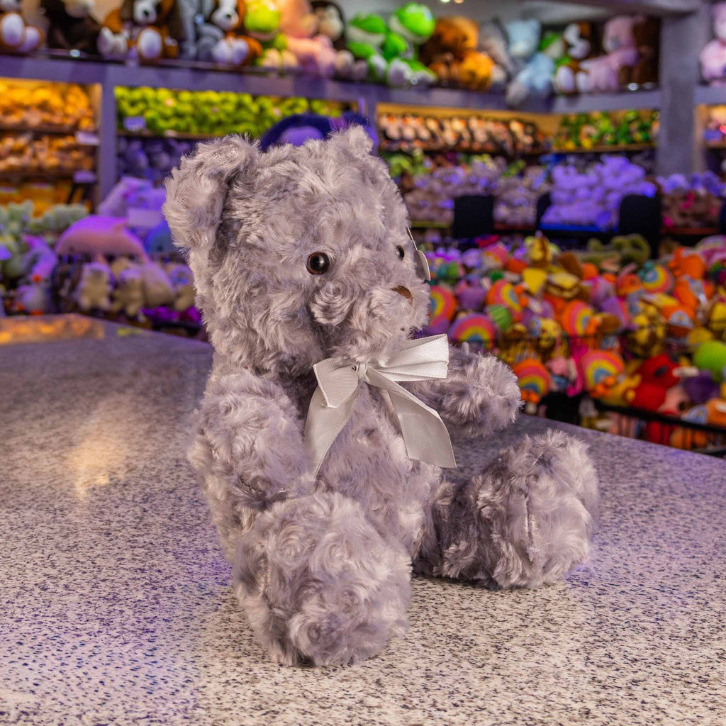 Oso de peluche gris, variedad de modelos, ideales para tiendas de regalos