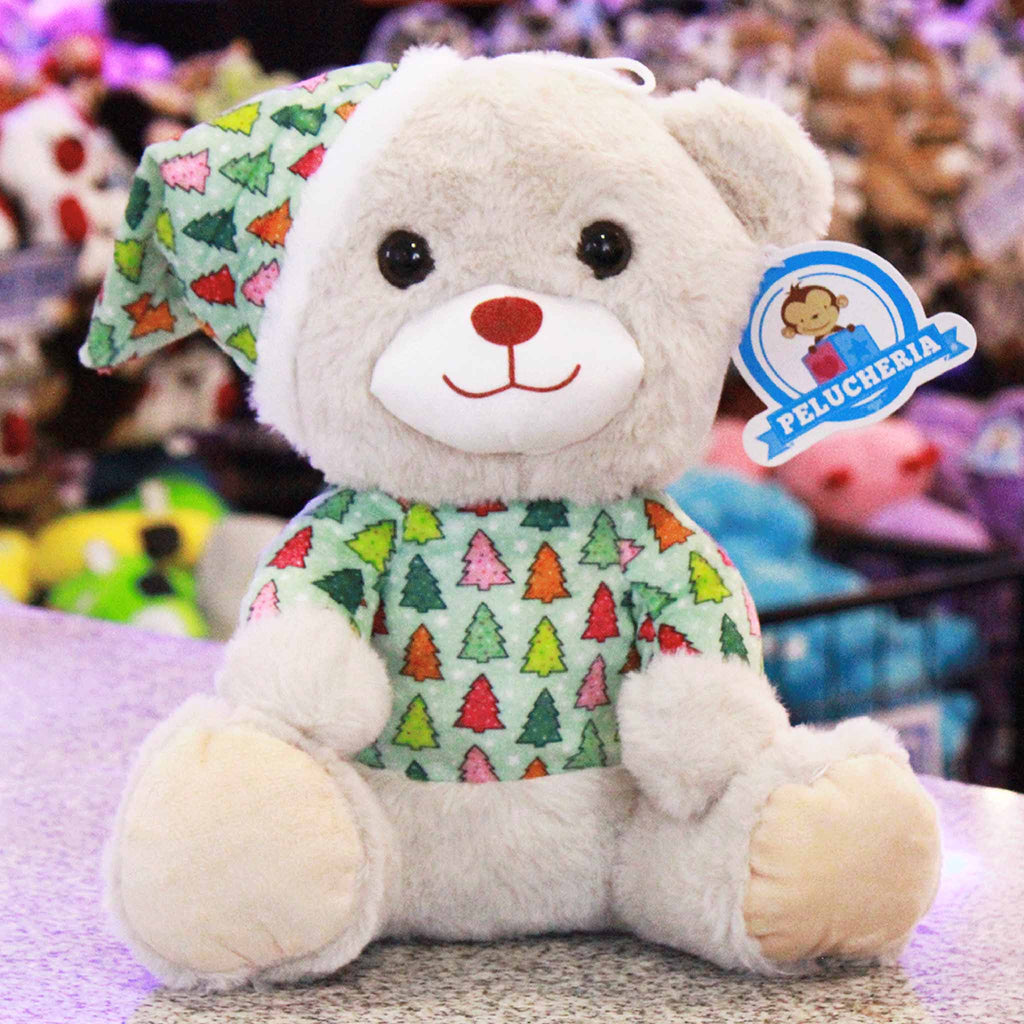 Oso de peluche de navidad calidad premium ultra suave y abrazable, ideal para las fiestas navideñas.