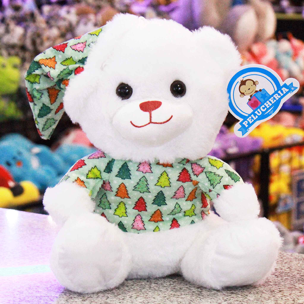 Oso de peluche de navidad calidad premium ultra suave y abrazable, ideal para las fiestas navideñas.