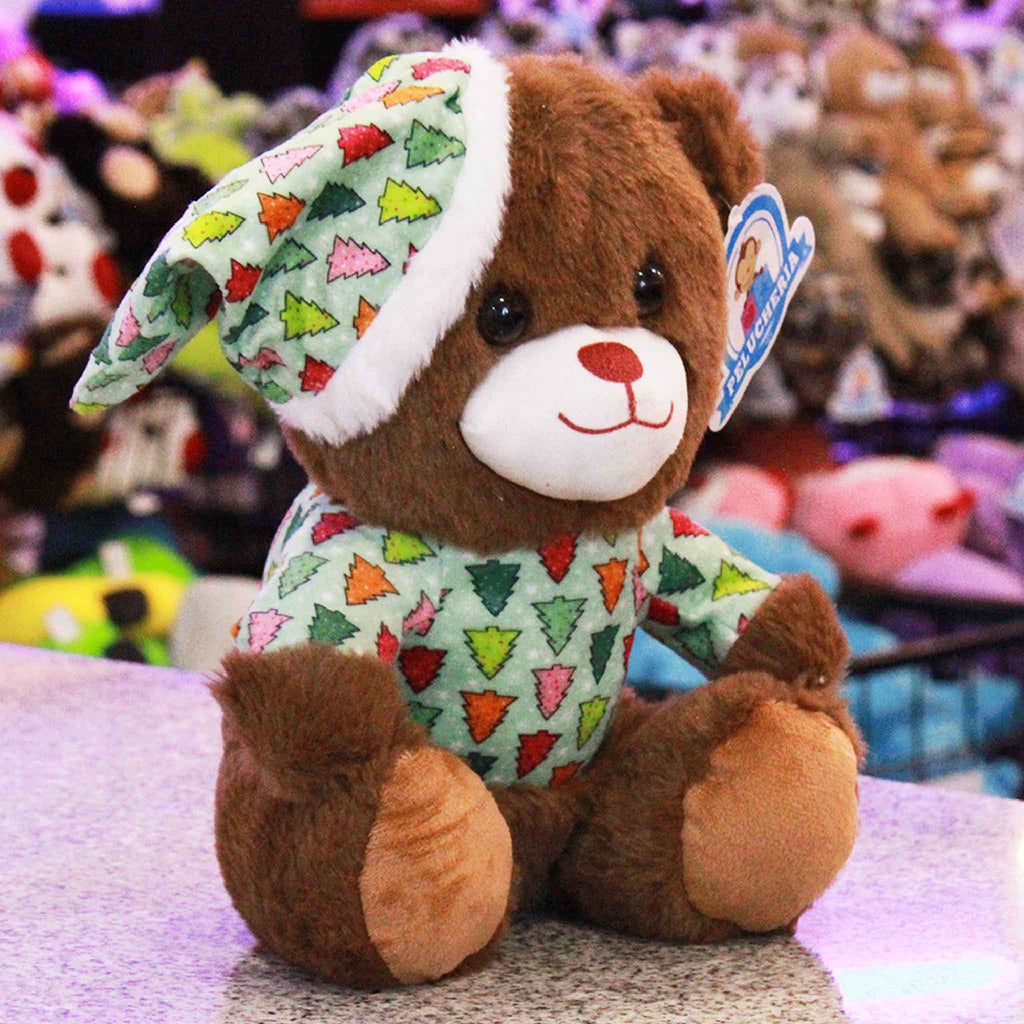 Oso de peluche de navidad calidad premium ultra suave y abrazable, ideal para las fiestas navideñas.