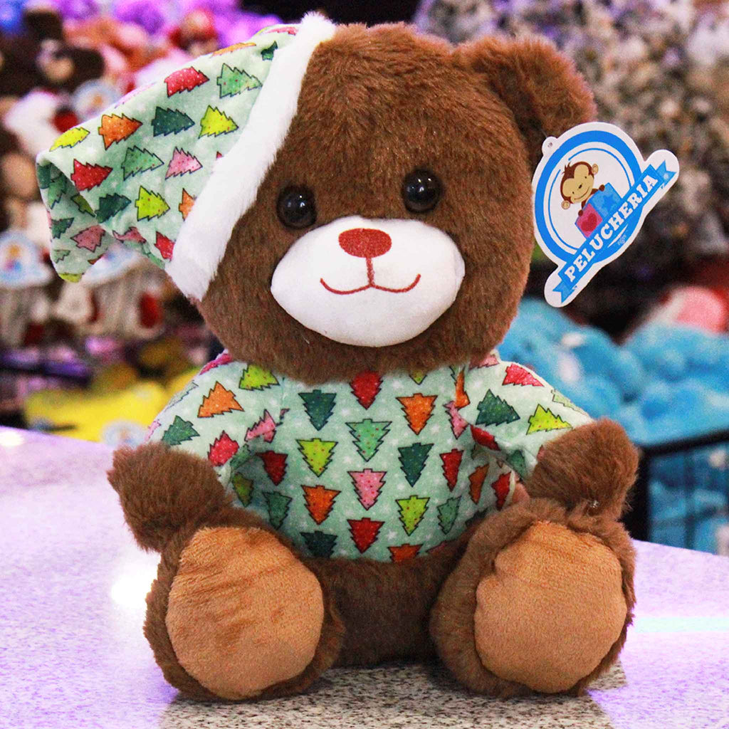 Oso de peluche de navidad calidad premium ultra suave y abrazable, ideal para las fiestas navideñas.