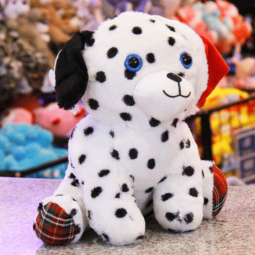 Perrito de peluche de navidad calidad premium ultra suave y abrazable, ideal para las fiestas navideñas.
