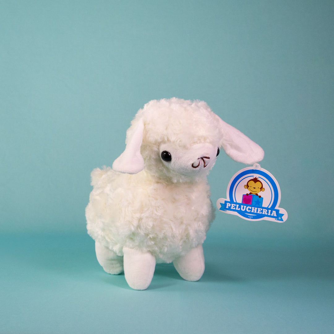Set de 12 piezas de peluche blanca 23 cm