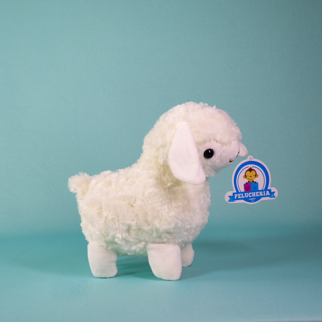 Set de 12 piezas de peluche blanca 23 cm