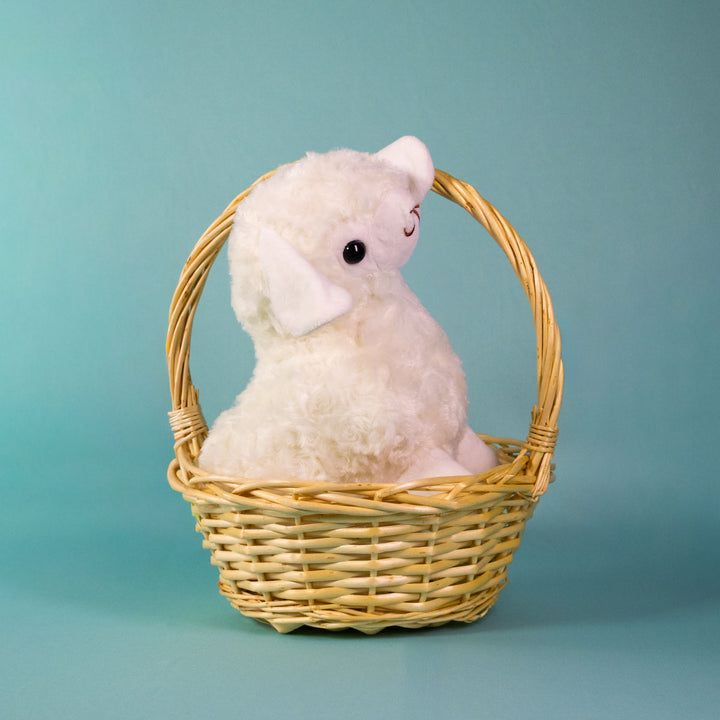 Set de 12 piezas de peluche blanca 23 cm