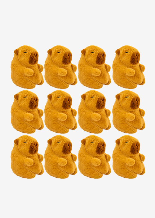 Capibara de peluche color café, perfecta para regalar a niños y niñas 