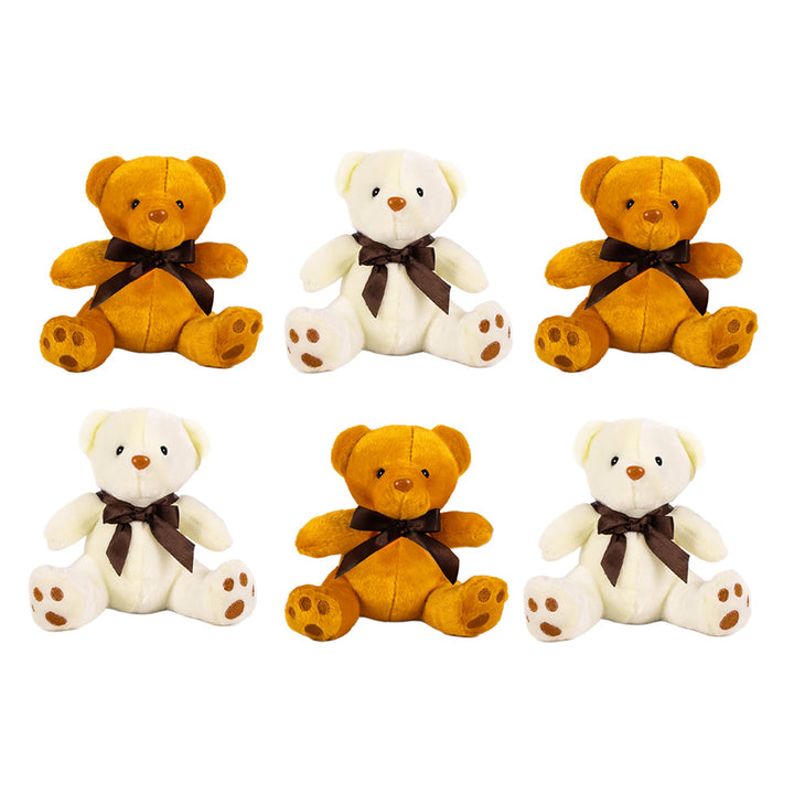 Set de 6 piezas Oso de peluche clásico 18 cm