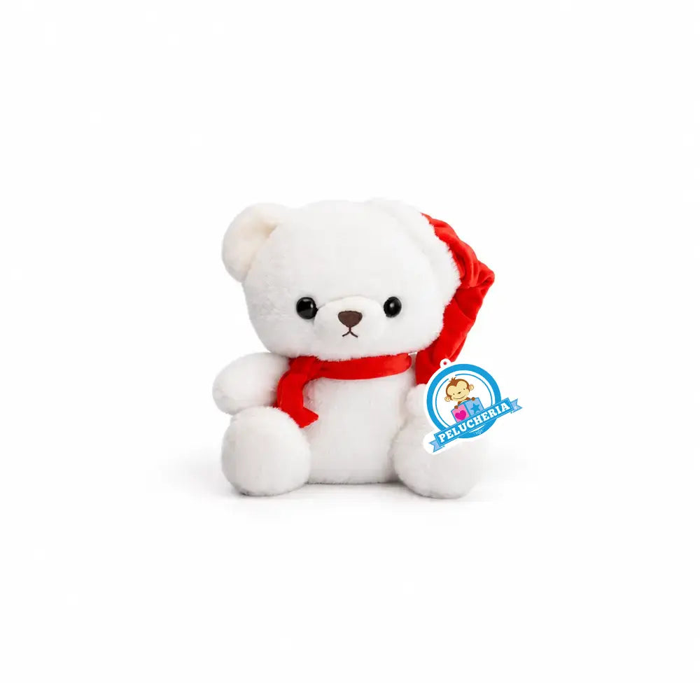Oso Bubu navideño Blanco 28 cm