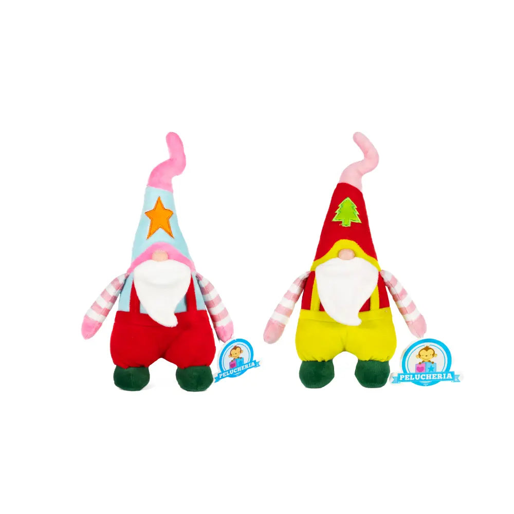 Set de 2 Piezas Xmas Gnomos barbudos peluche 30 cm