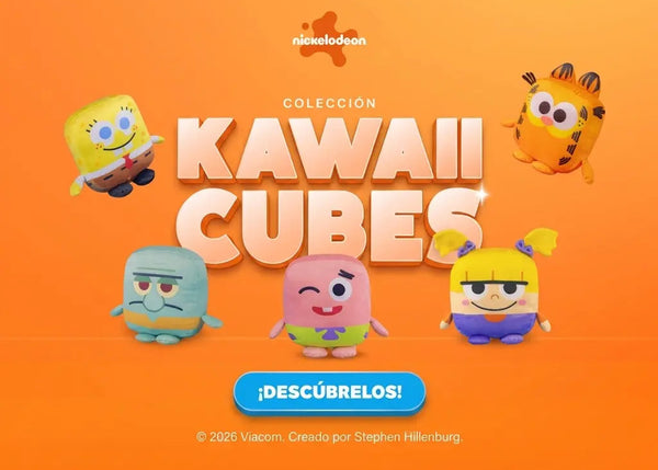 Colección de peluches Kawaii Cubes de Nickelodeon en Pelucheria