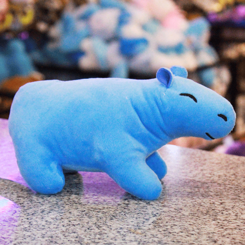 capibara azul de peluche S069-3
