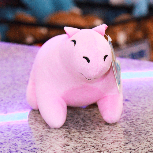 capibara rosa de peluche S070-4