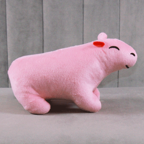 capibara rosa de peluche S070-7