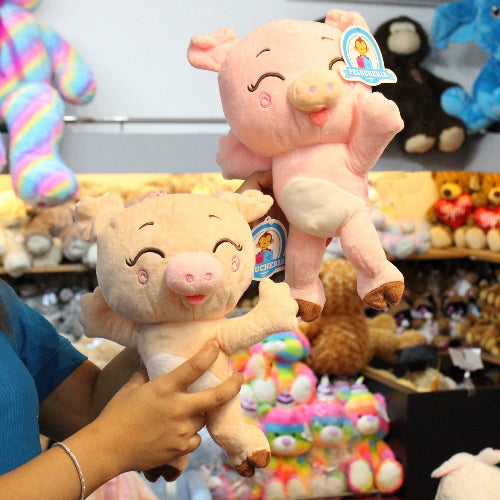 cerditos angel de peluche Y370-4