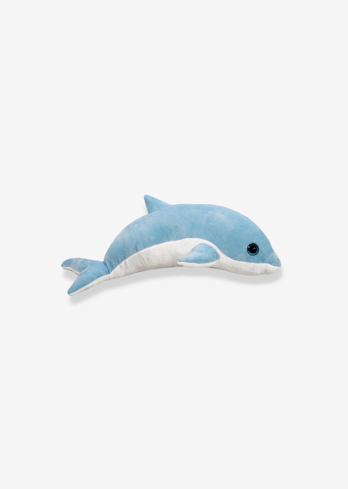 delfín chico azul de peluche S036