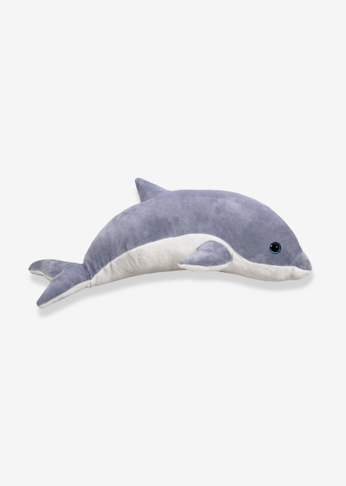 delfin grande gris de pelche S038