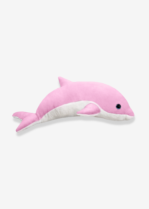 delfin grande rosa de peluche S037