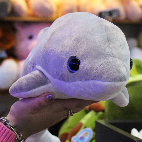 delfin gris chico de peluche S035-5