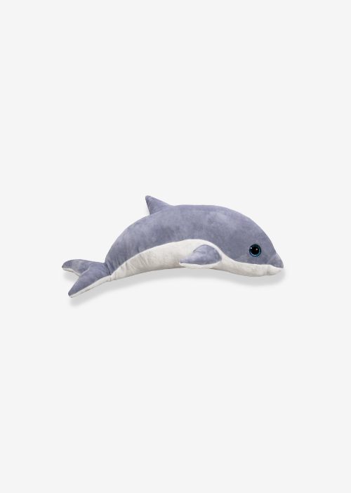 delfin gris chico de peluche S035