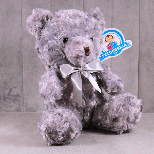 oso floral gris de peluche Y549-3